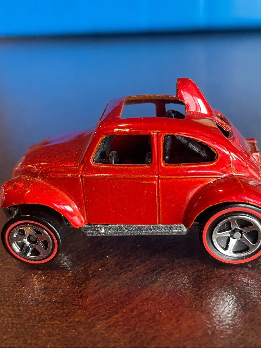 Hot Wheels Redline Series VW Volkswagen Baja Bug Beetle Red Orange Metallic